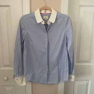 kate spade Size 4 Striped Button Down Shirt